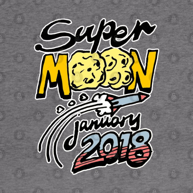 Supermoon / Super Moon January 2018 by sketchnkustom